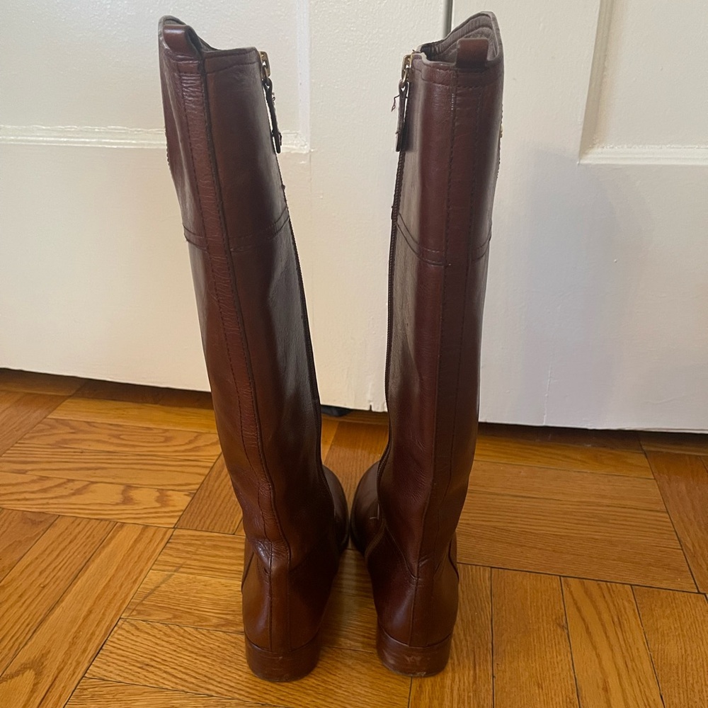 Tory Burch Brown Over the Knee Equestrian Boots - Picture 3 of 12
